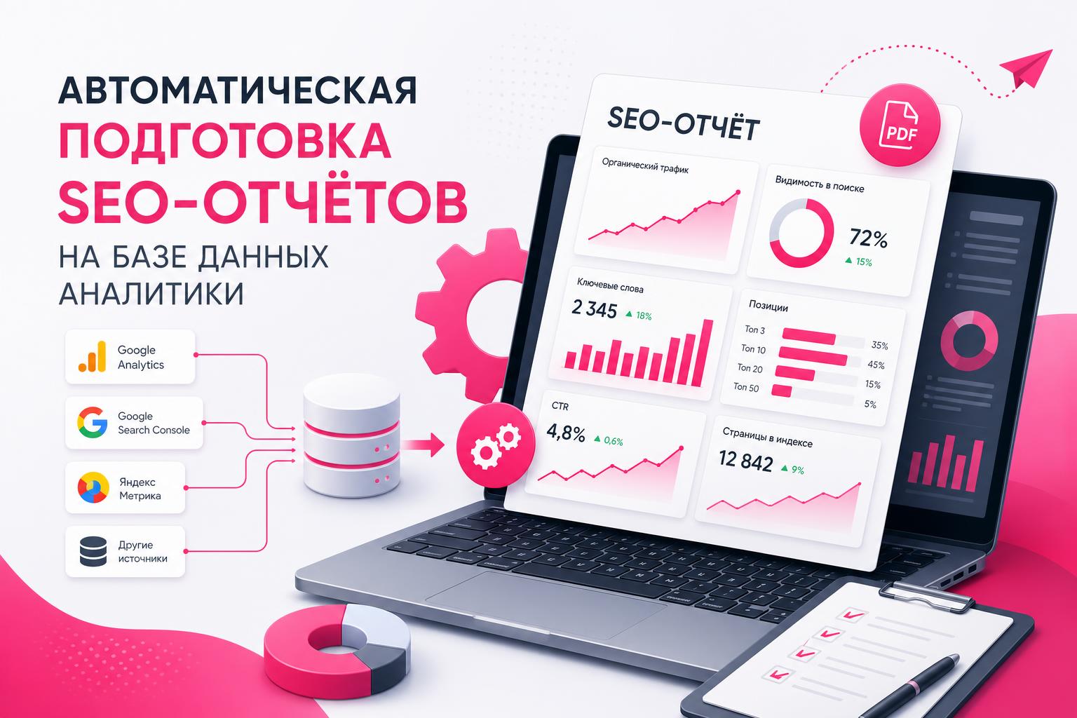 Автоматическая подготовка SEO-отчётов на базе данных аналитики