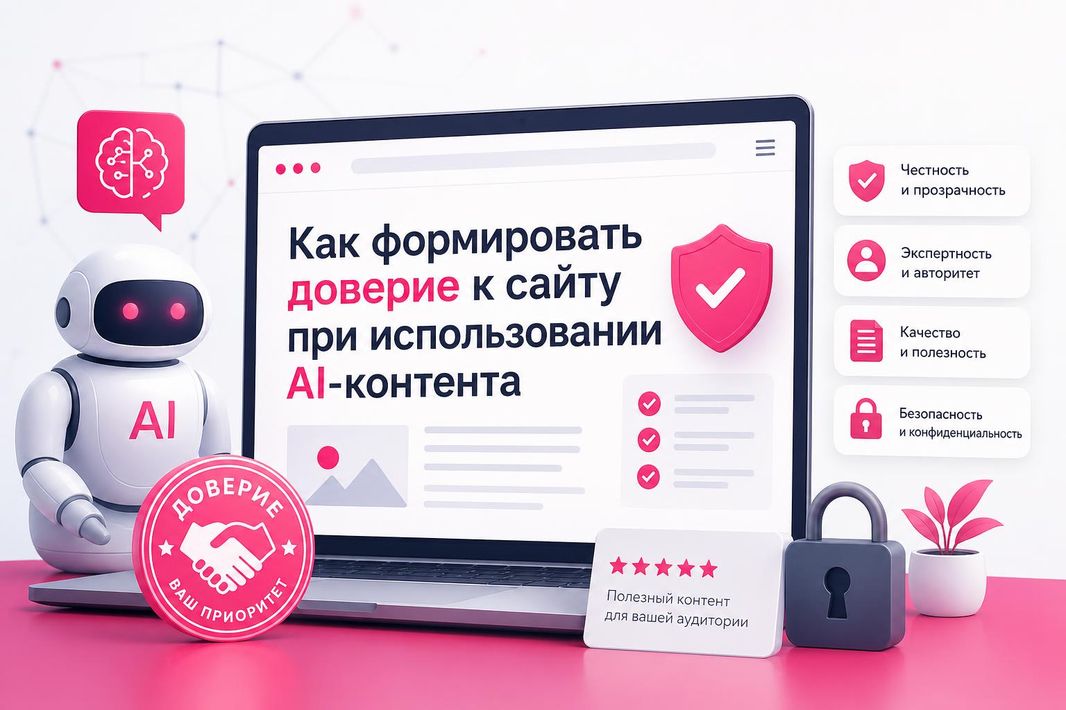 Как формировать доверие к сайту при использовании AI-контента