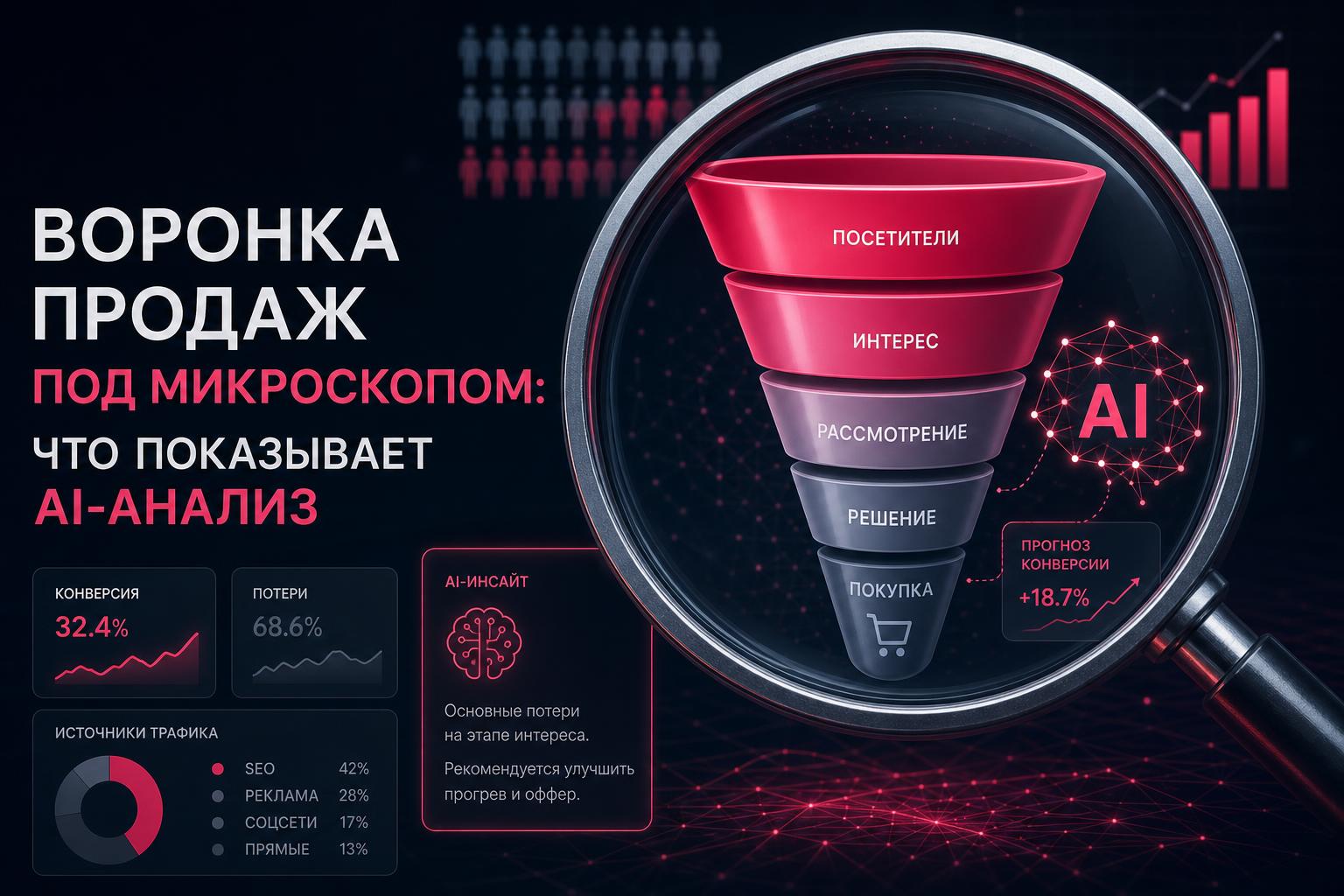 Воронка продаж под микроскопом: что показывает AI-анализ