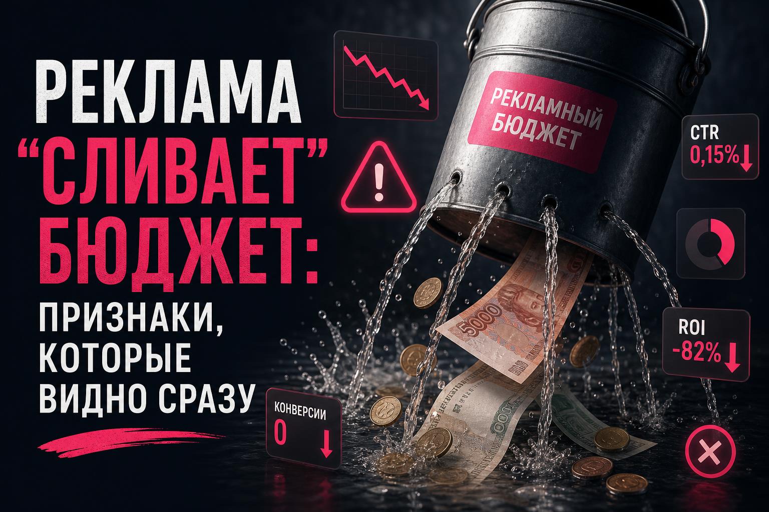 Реклама “сливает” бюджет: признаки, которые видно сразу