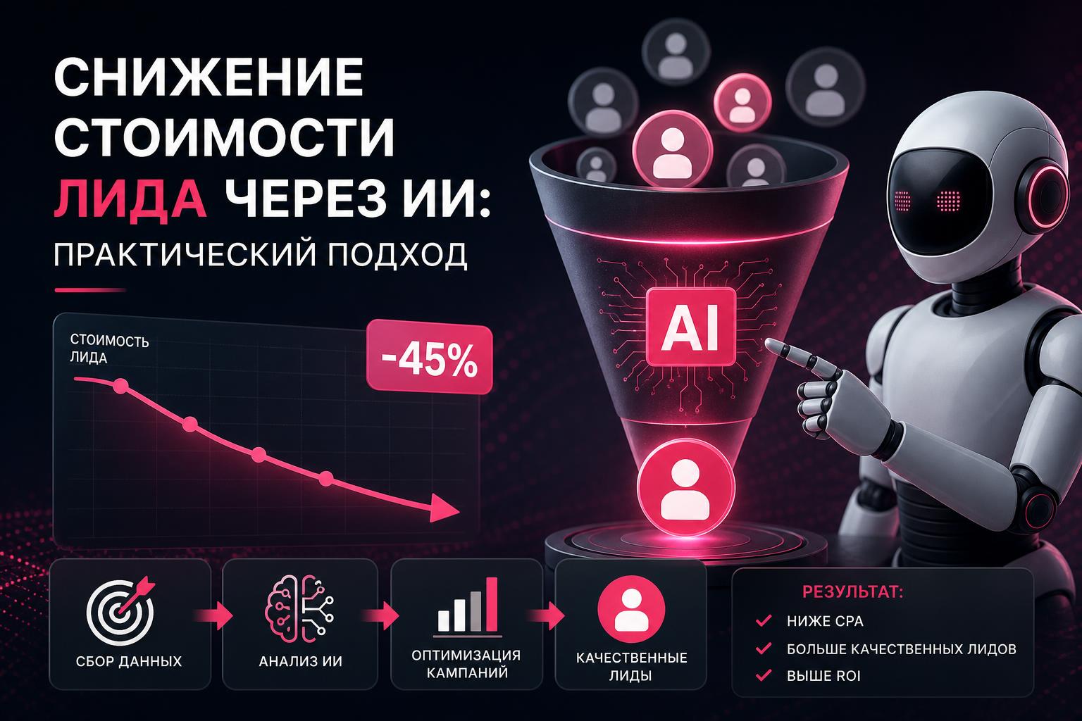 Снижение стоимости лида через ИИ: практический подход
